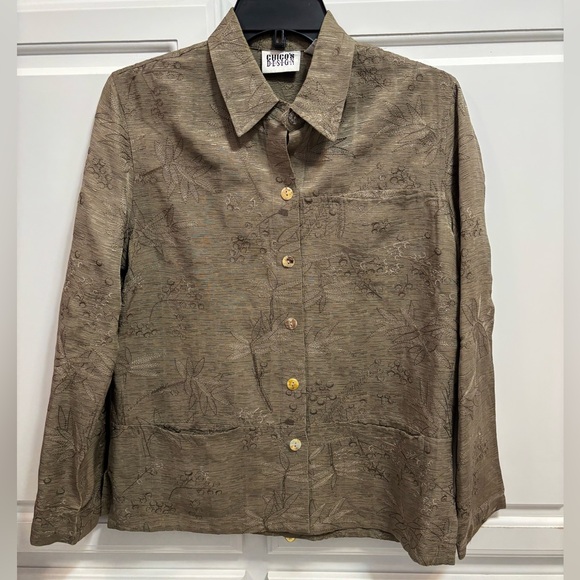 Chico’s Design Lightweight Silk Linen Embroidered Jacket Women Size S Chico’s 0 - Picture 1 of 5